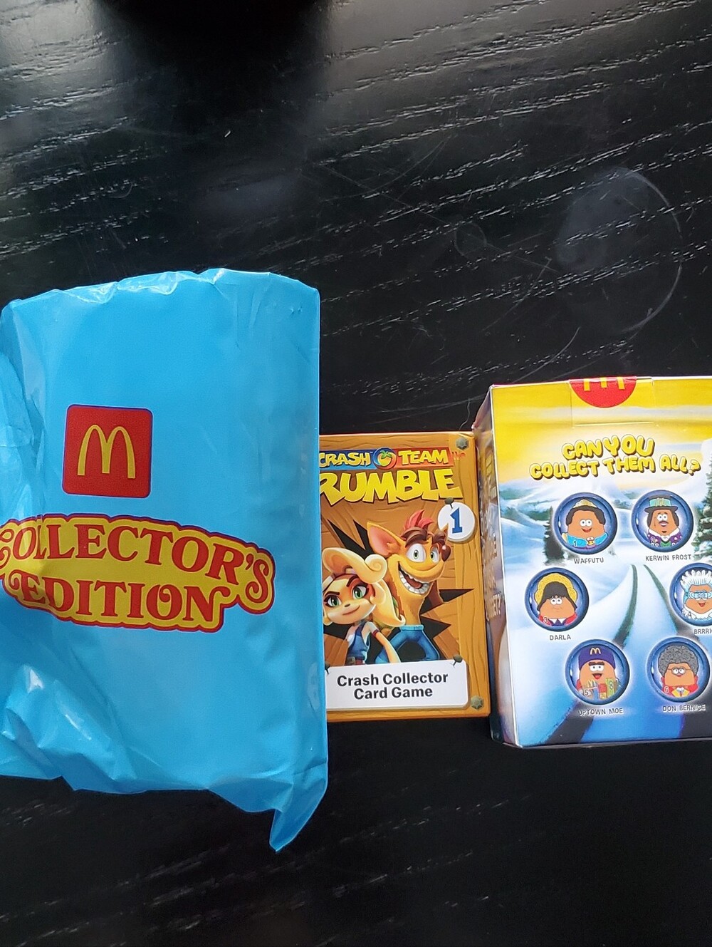 McDonald's Collector's Edition Cup, Crash Team Rumble Card Game, Kerwin Frost